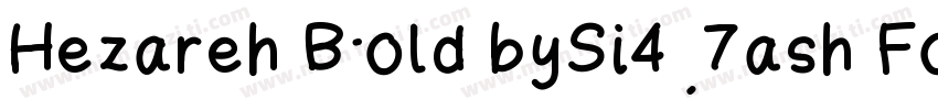 Hezareh Bold bySi47ash Fonts字体转换